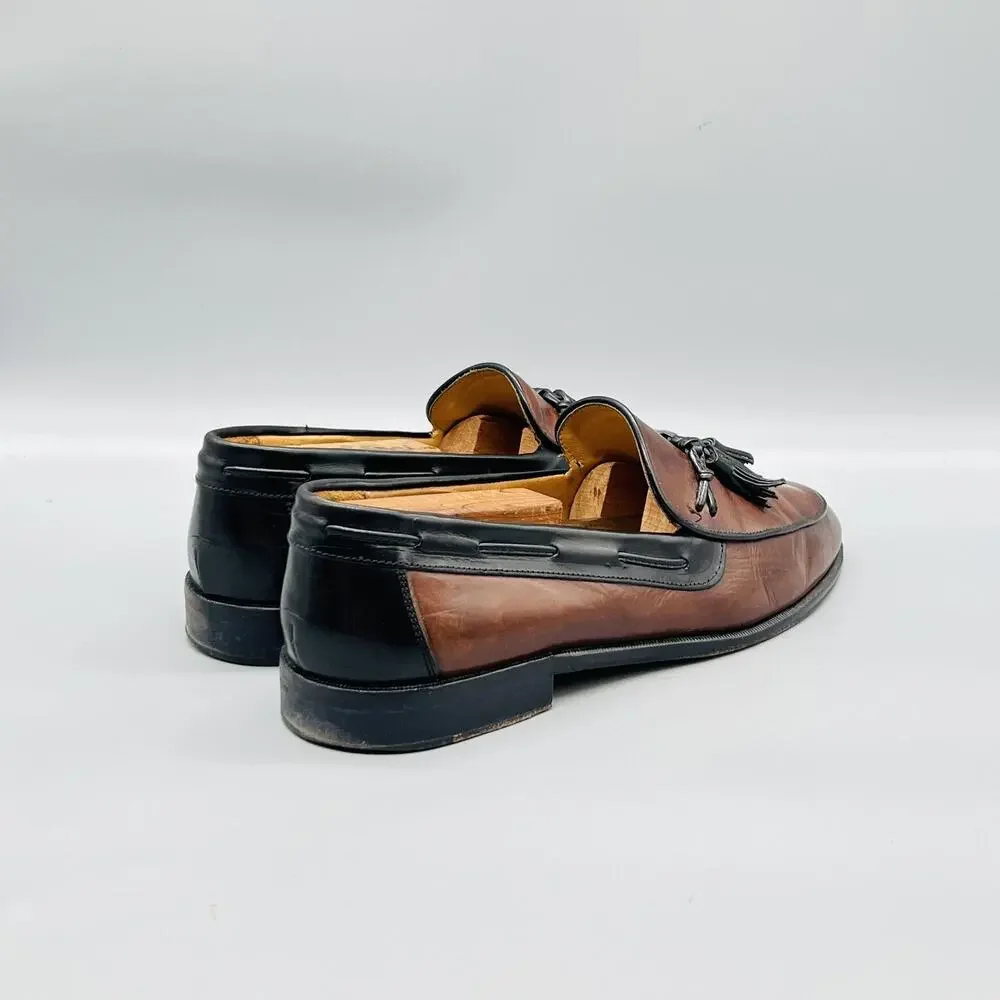 Johnston & Murphy Shoes Mens 9.5 Leather Cellini Tassel  display picture 2